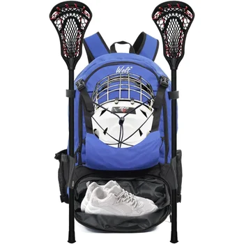 WOLT | Lacrosse Vrečka - Velika Lacrosse Nahrbtnik za Vse Lacrosse Gear-Dve Lacrosse Palico Imetniki